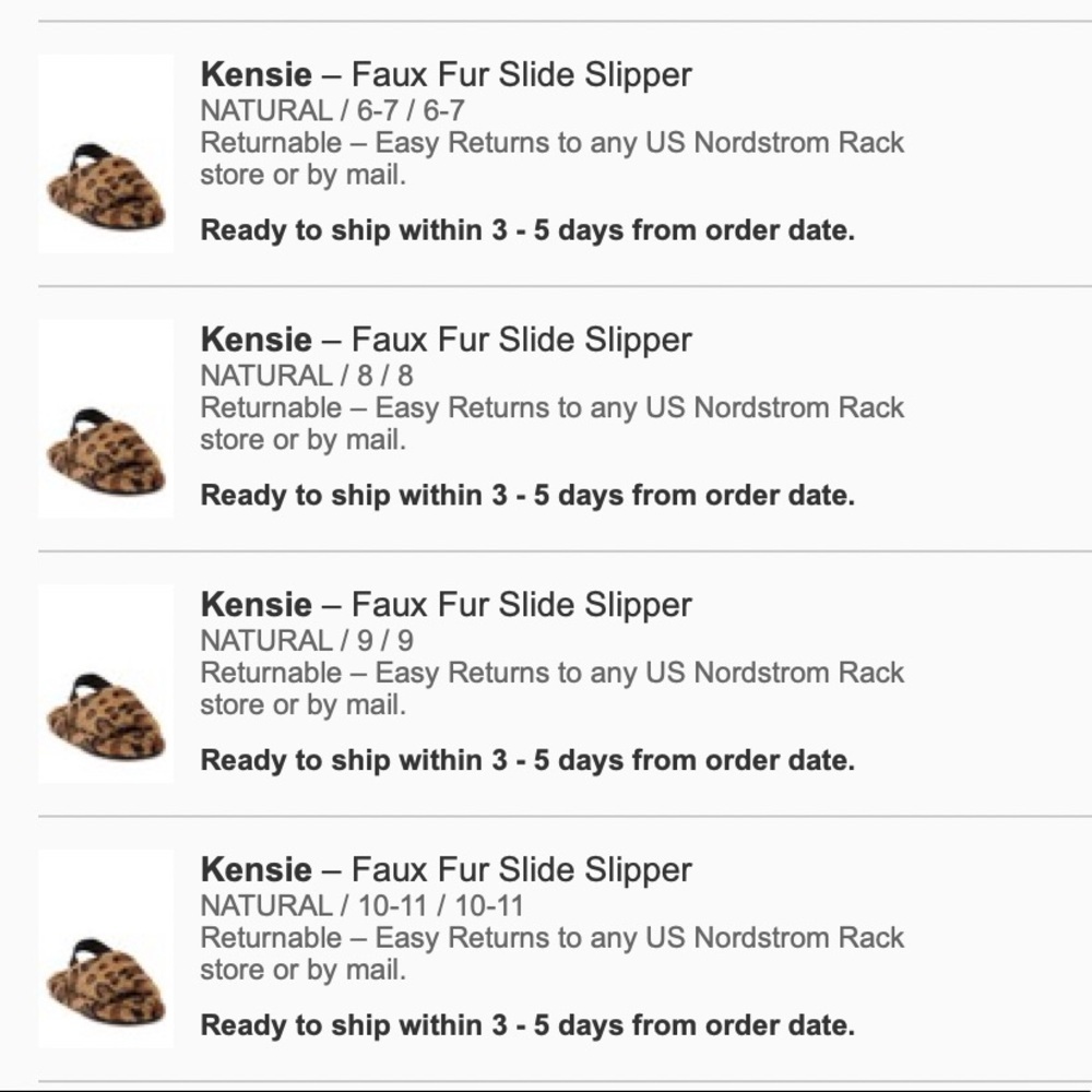 Kensie leopard cheetah faux fur slipper slides - Picture 6 of 6